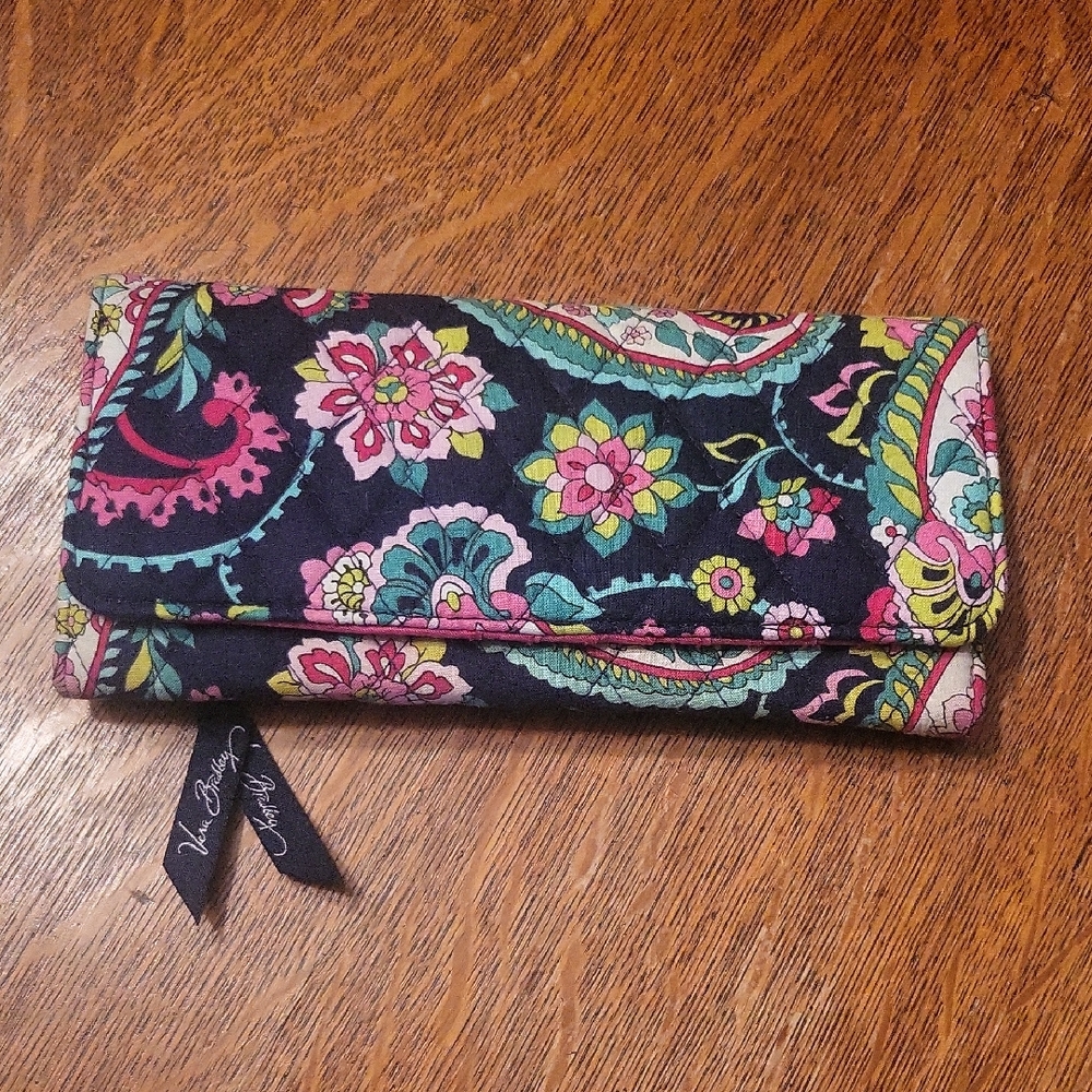 Vera Bradley Navy Floral Women's Wallet